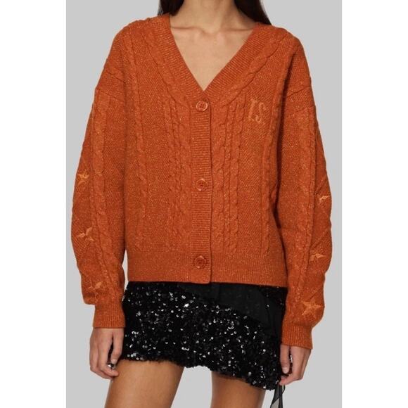 Taylor Swift Life of a Showgirl Glitter Orange Cardigan Box Set Size XS / S NEW - Picture 2 of 8
